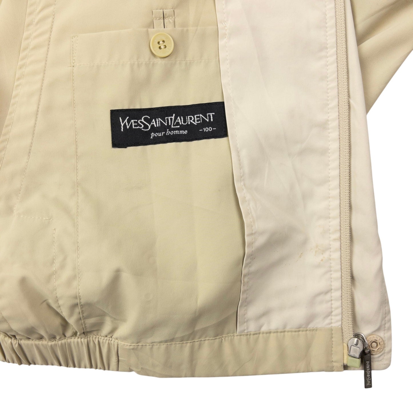 Vintage YSL Yves Saint Laurent Harrington Jacket Size L