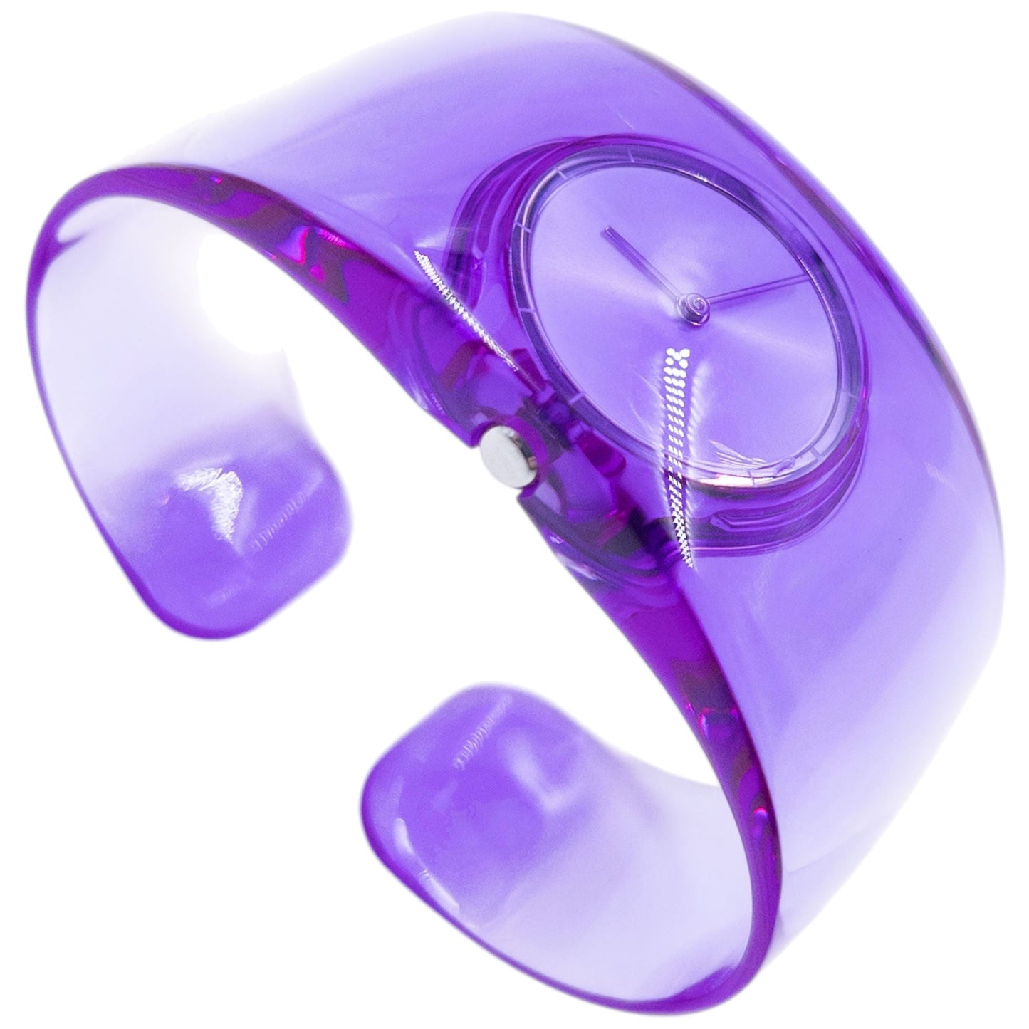 Vintage 2000s Issey Miyake X Tokujin Yoshioka O series Watch Bracelet | O/S, Purple