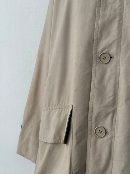 Christian Dior Monsieur 1990s Leather Collar Trench - XXL