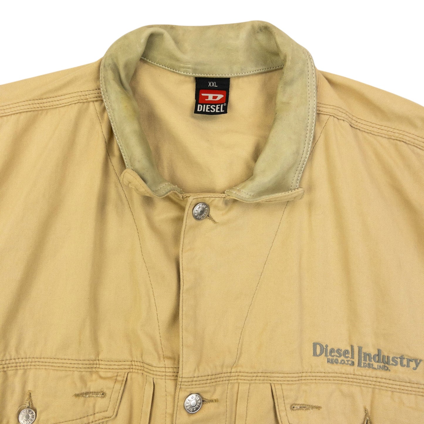 Vintage Diesel Industry Button Up Jacket Size XXL | XXL, Beige