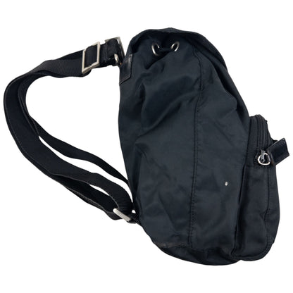 Vintage 2000s Prada Mini Bucket Backpack | O/S, Black