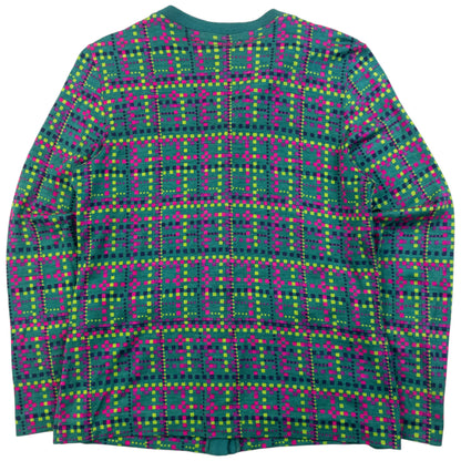 Vintage 90s YSL Yves Saint Laurent Pattern Cardigan Womens Size S | Small, Red