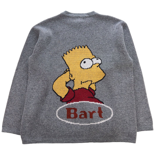 Vintage The Simpsons Bart Knit Jumper Size XL
