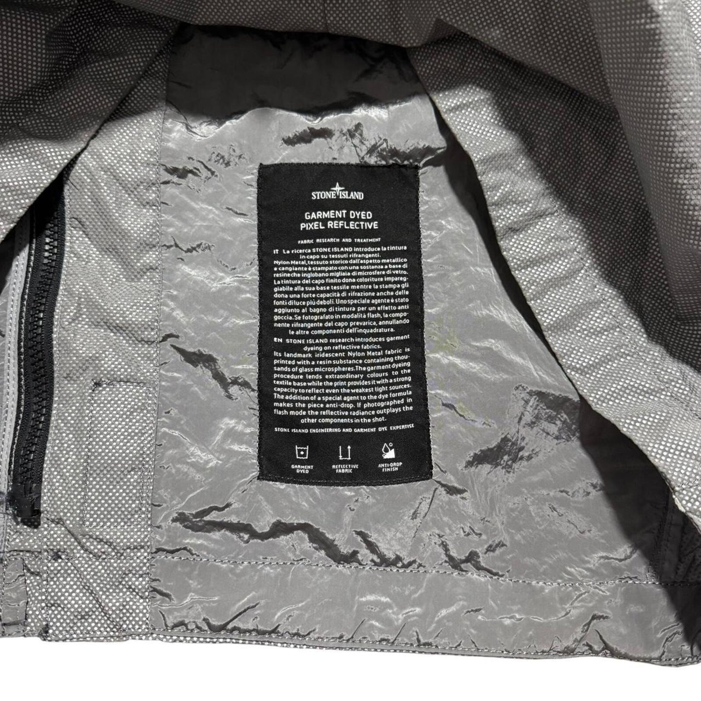 Stone Island 2016 Pixel Reflective Jacket | XXXL, Grey