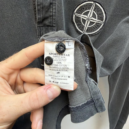 00’s Stone Island Rugby Polo (L) | Large, Grey