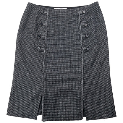 Vintage 2000s YSL Yves Saint Laurent By Tom Ford Button Skirt Womens Size W30 | W30, Black