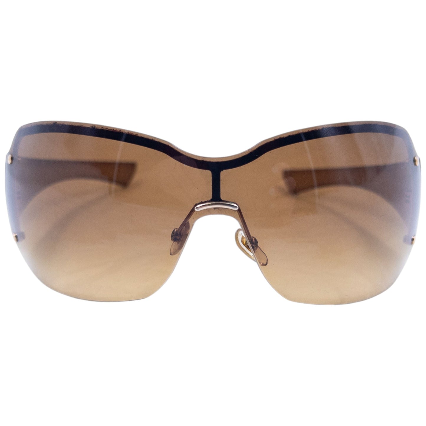 Vintage 2000s Gucci Monogram Sunglasses | O/S, Brown