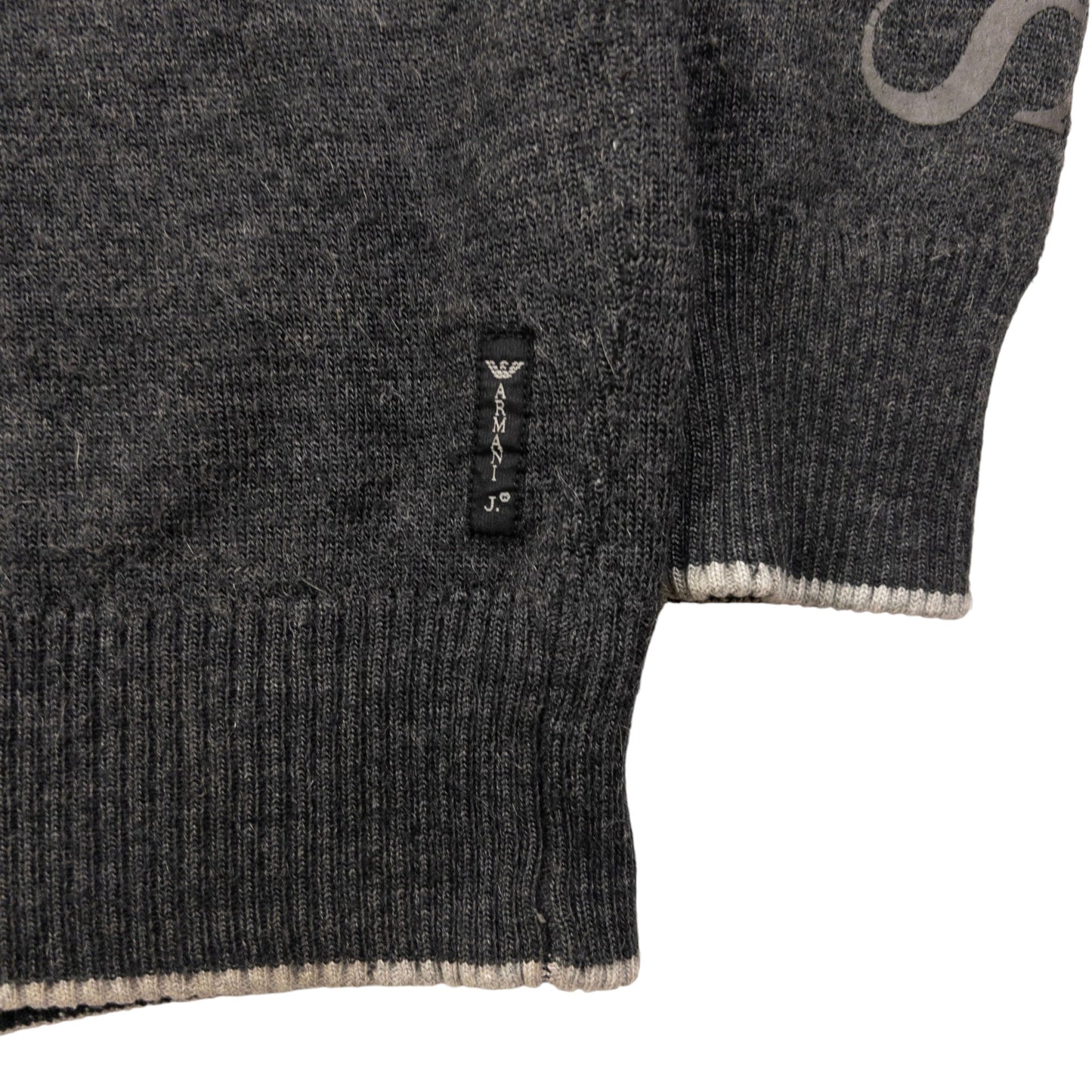 Vintage Armani Jeans Zip Up Hoodie Size M