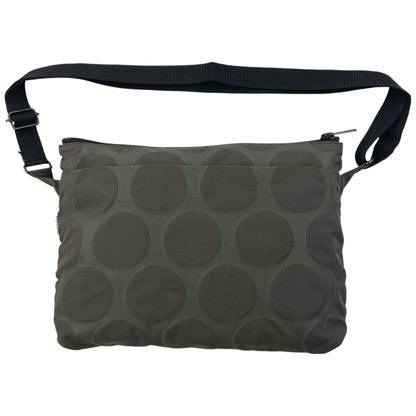 Vintage 2000s Plantation By Issey Miyake Polka Dot Crossbody Bag | O/S, Grey