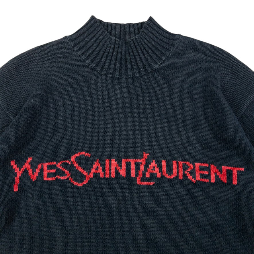 Vintage YSL Yves Saint Laurent Turtleneck Knit Jumper Size L