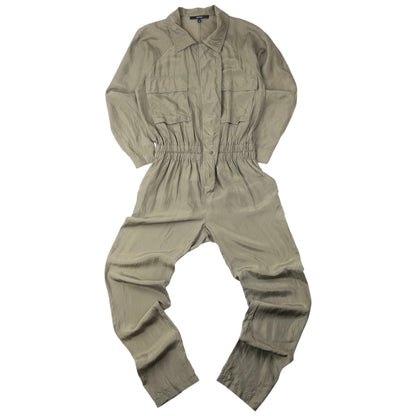 Vintage 2000s Gucci By Tom Ford Silk Jumpsuit Womens Size L | Large, Grey