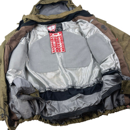Vintage 90s Oakley Nitro Fuel Zip Up Snowboarding Jacket Size XL | XL, Brown