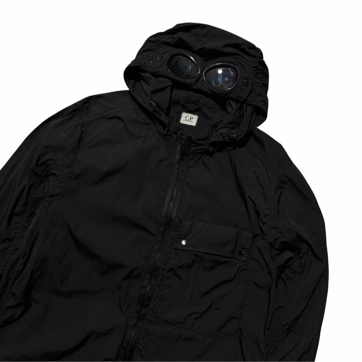 CP Company Nylon Chrome Goggle Jacket | Medium, Black