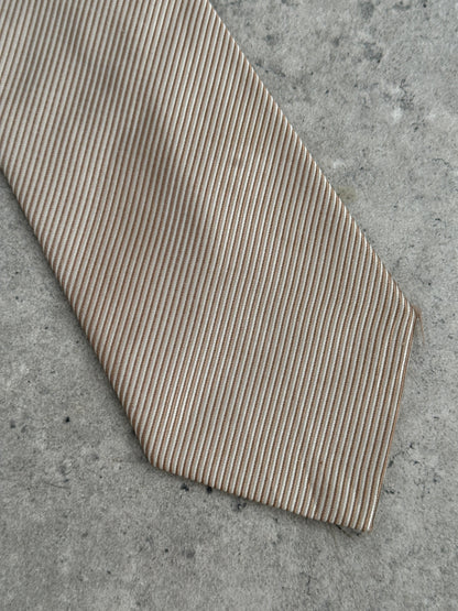 Vintage 2000s Diagonal Stripe Logo Tie