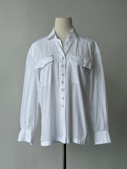Escada By Margaretha Ley 1990s Pure Cotton Shirt - S