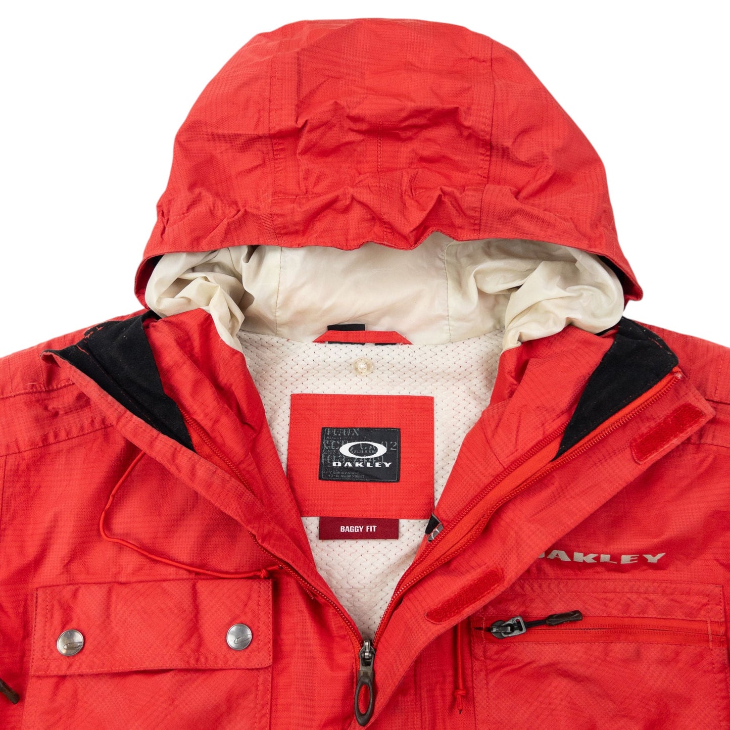 Vintage 2000s Oakley Zip Up Snowboarding Jacket Size L | Large, Red