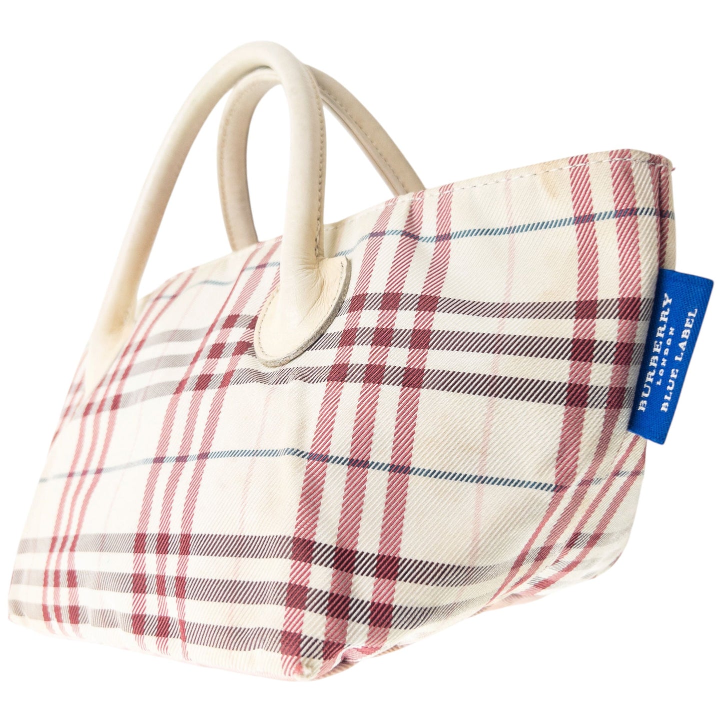 Vintage 2000s Burberry Blue Label Nova Check Handbag | O/S, Blue