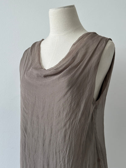 Italian Vintage 2000s Pure Silk Sleeveless Top - M
