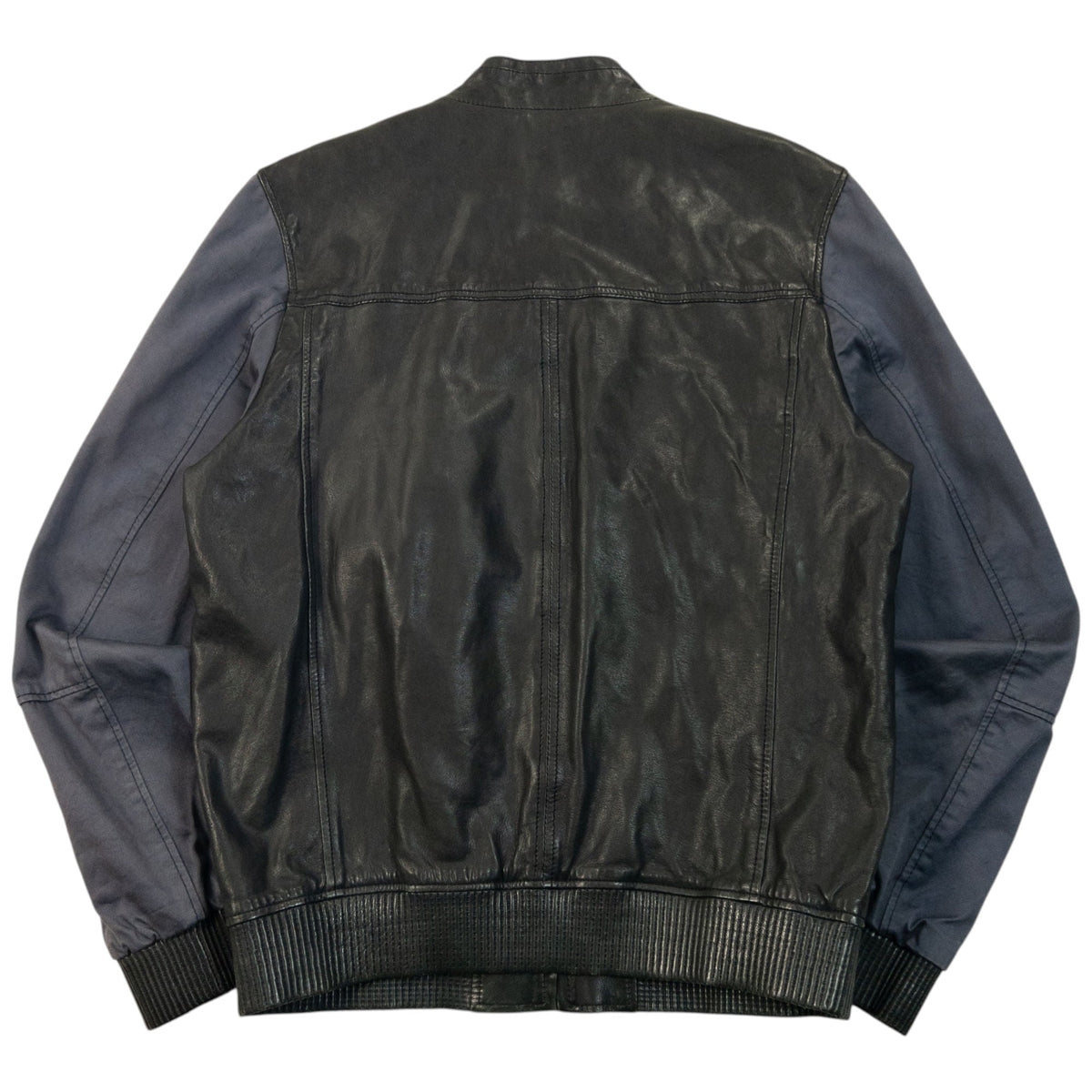 Vintage 2000s  Hugo Boss Zip Up Leather Jacket Size S | Small, Black