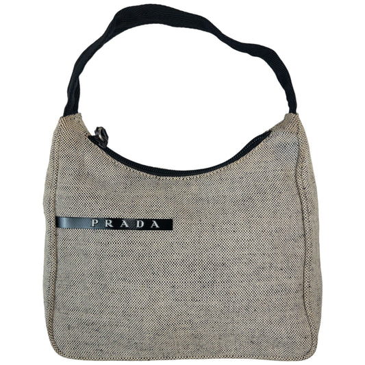 Vintage 1999 Prada Canvas Shoulder Bag