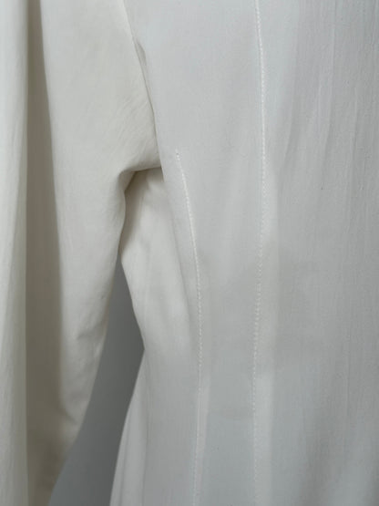 Vintage 1990s High Neck Minimal Shirt - S-M
