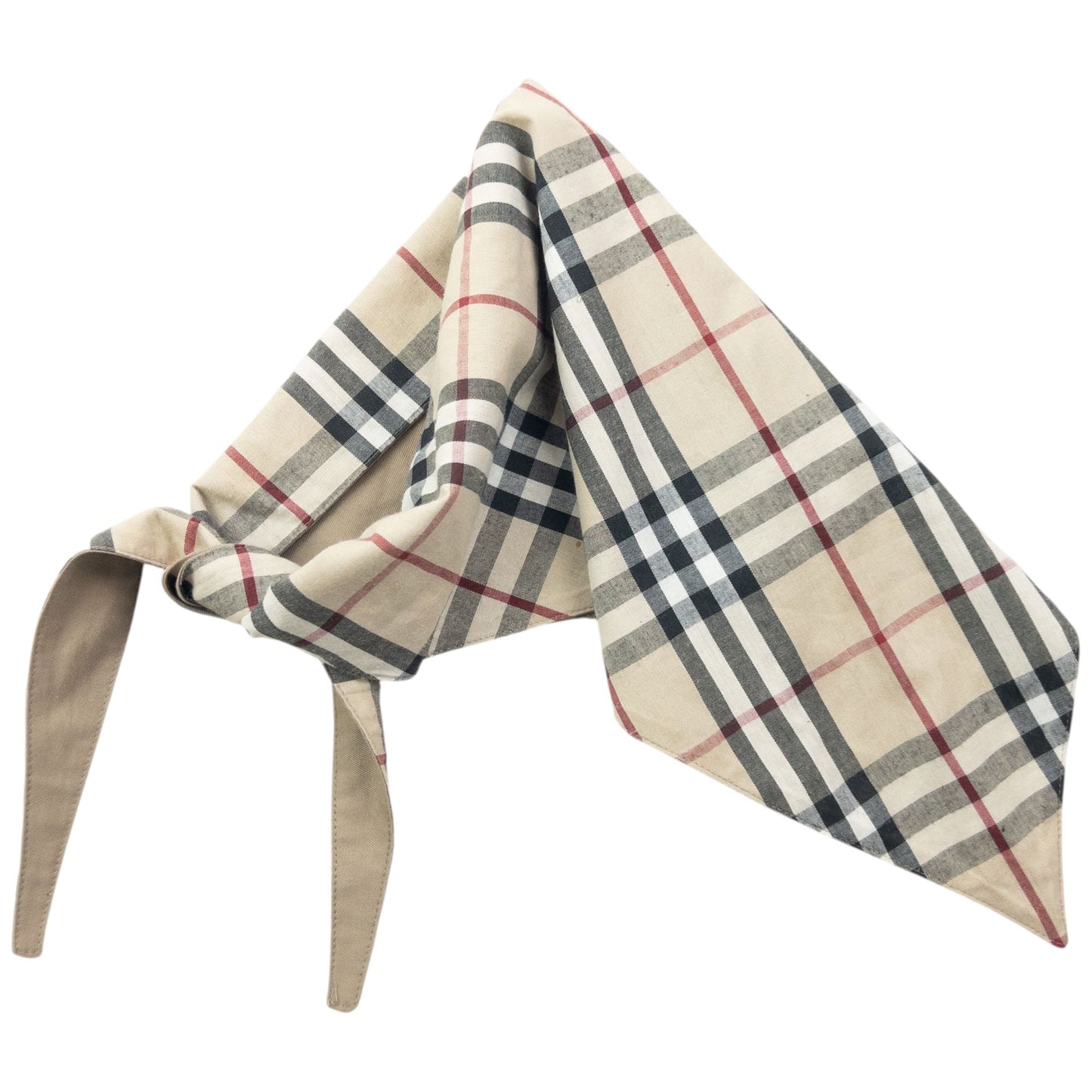 Vintage 2000s Burberry Nova Check Bandana | O/S, Beige