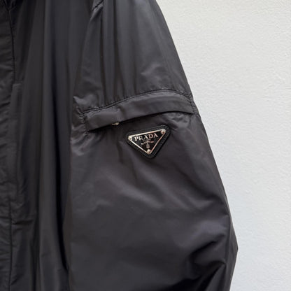Prada Milano Windbreaker Jacket in Black (M/L) | Medium, Black
