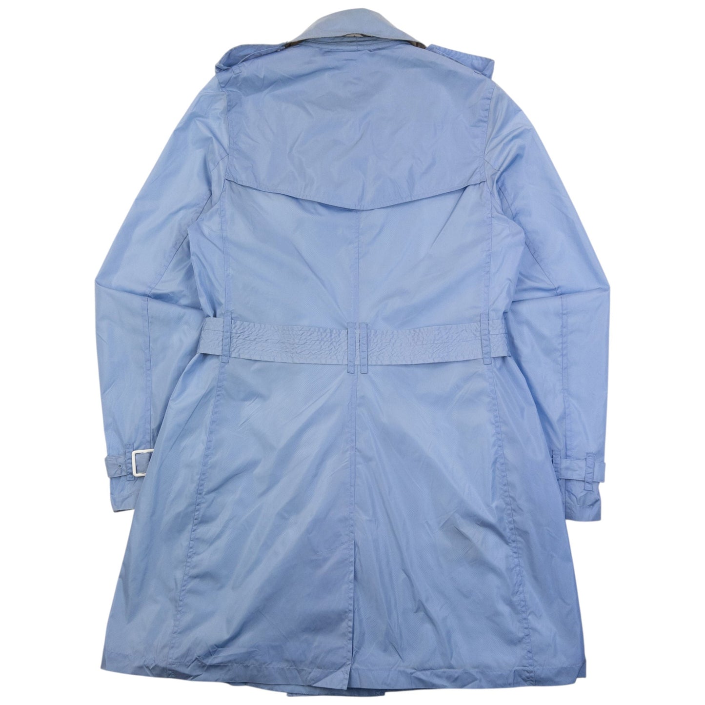 Vintage 2000s Burberry Belt Waist Packable Jacket Womens Size M | Medium, Blue