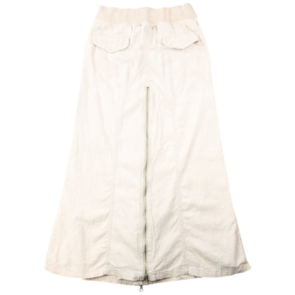 Vintage 2000s GOA Convertible Zip Gilet & Skirt Linen Set Womens Size S | Small, Cream
