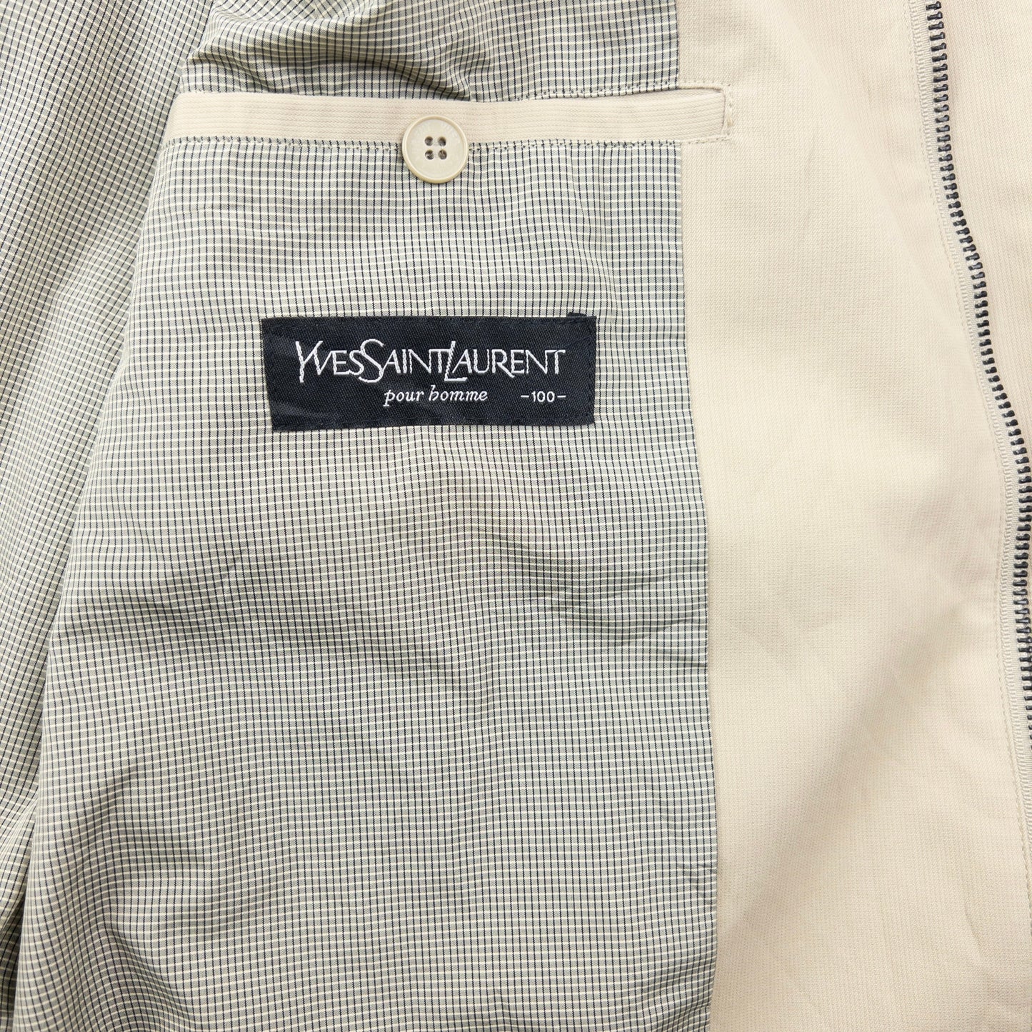 Vintage 90s YSL Yves Saint Laurent Harrington Jacket Size L | Large, Multicoloured