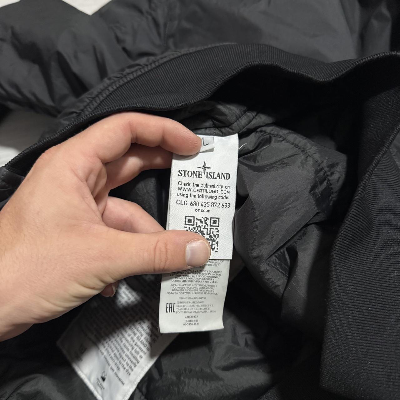 Stone Island Garment Dyed Crinkle Reps Jacket | Large, Black