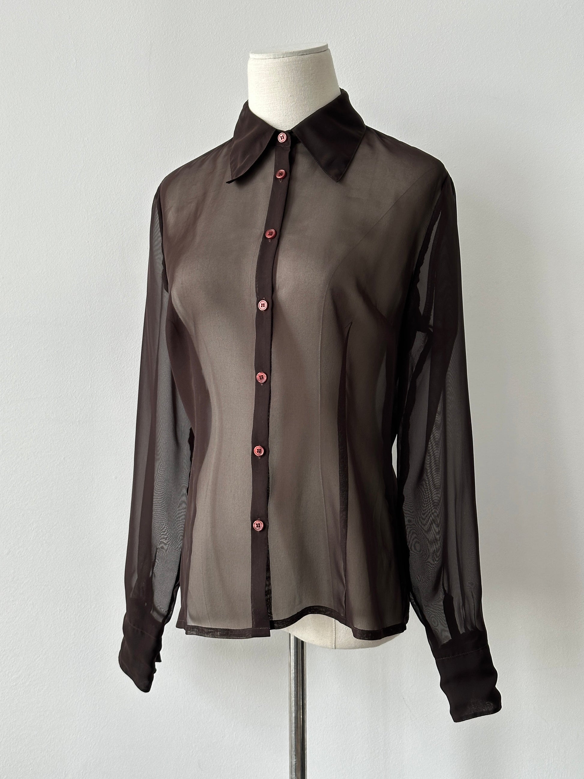Vintage 2000s Sheer Shirt - S