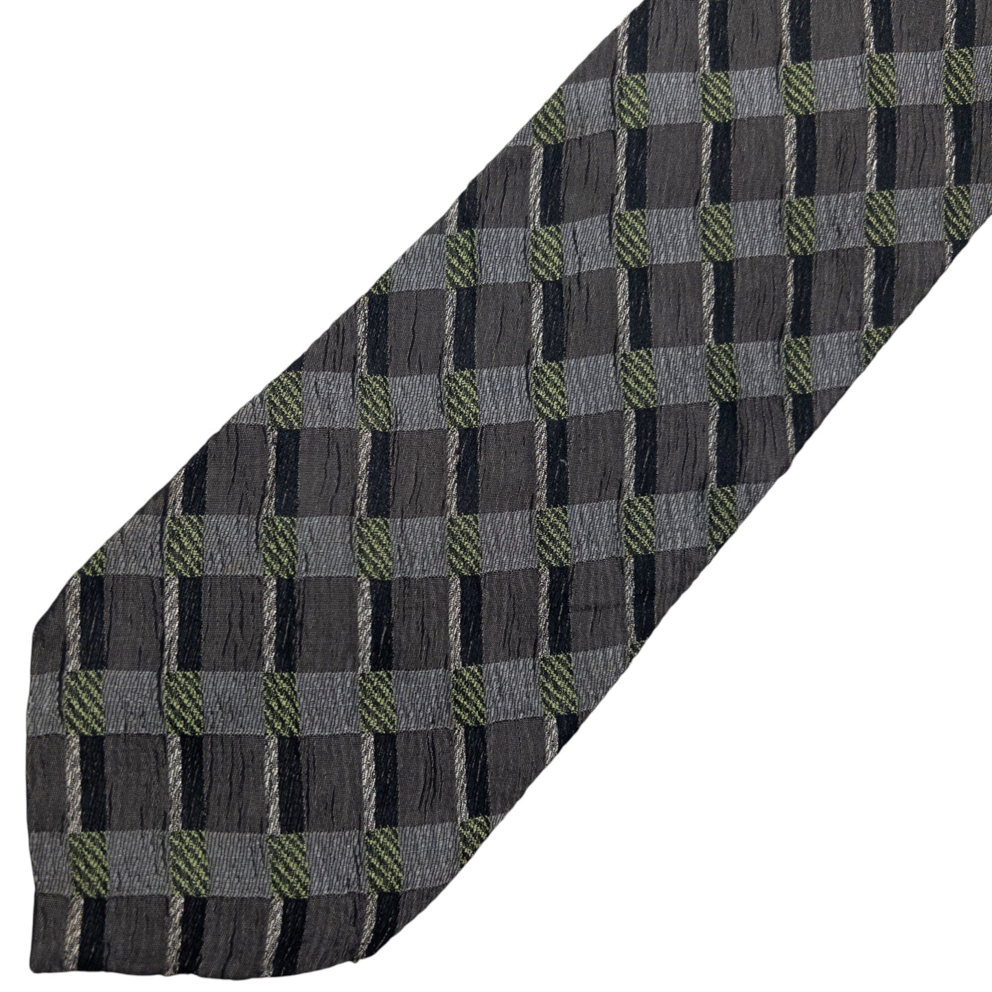 Vintage Issey Miyake Checkered Silk Tie