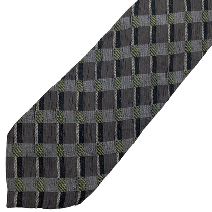 Vintage Issey Miyake Checkered Silk Tie