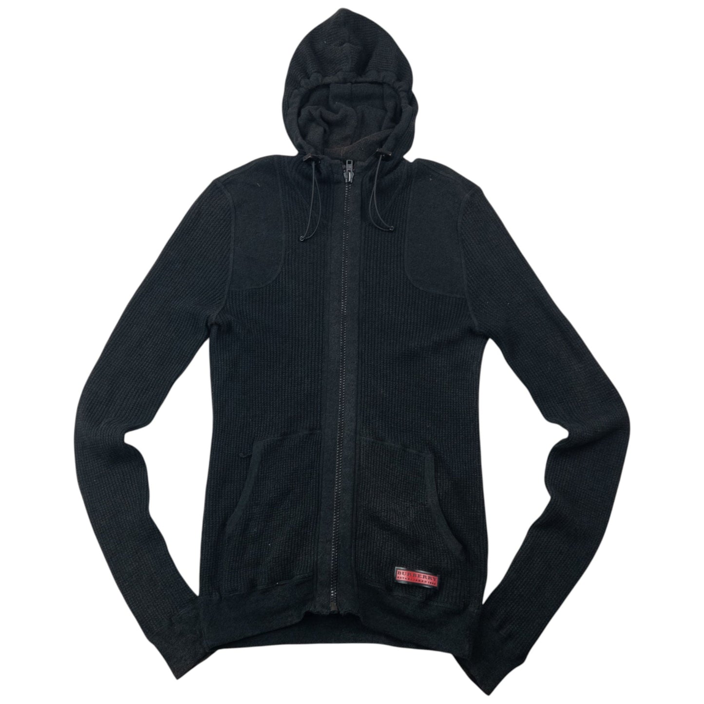 Vintage 2000s Burberry Zip Up Hoodie Size M | Medium, Black