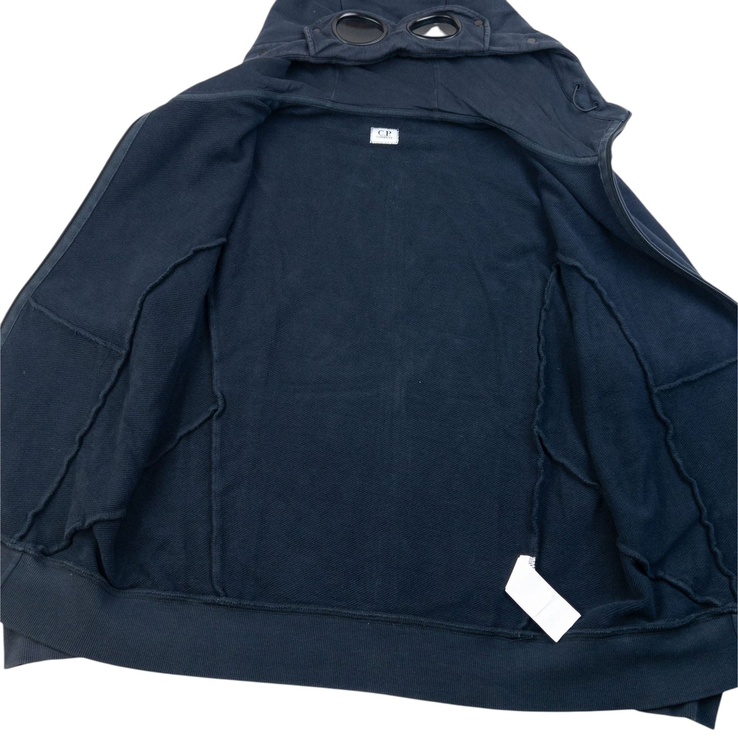 Vintage CP Company Goggle Hood Zip Up Hoodie Size M | Medium, Navy