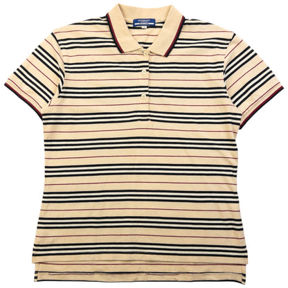 Vintage 2000s Burberry Blue Label Nova Stripe Polo Shirt Womens Size S | Small, Multicoloured