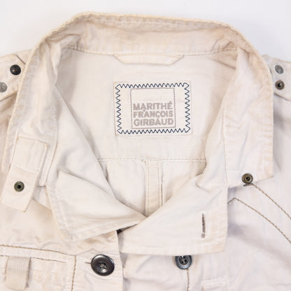Vintage 2000s Marithe + Francois Girbaud Eyelet Jacket Womens Size L | Large, Cream