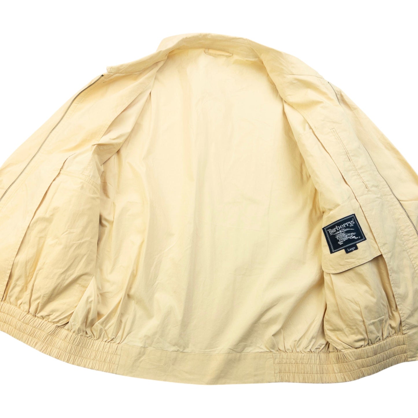 Vintage 90s Burberry Zip Up Jacket Size M | Medium, Yellow