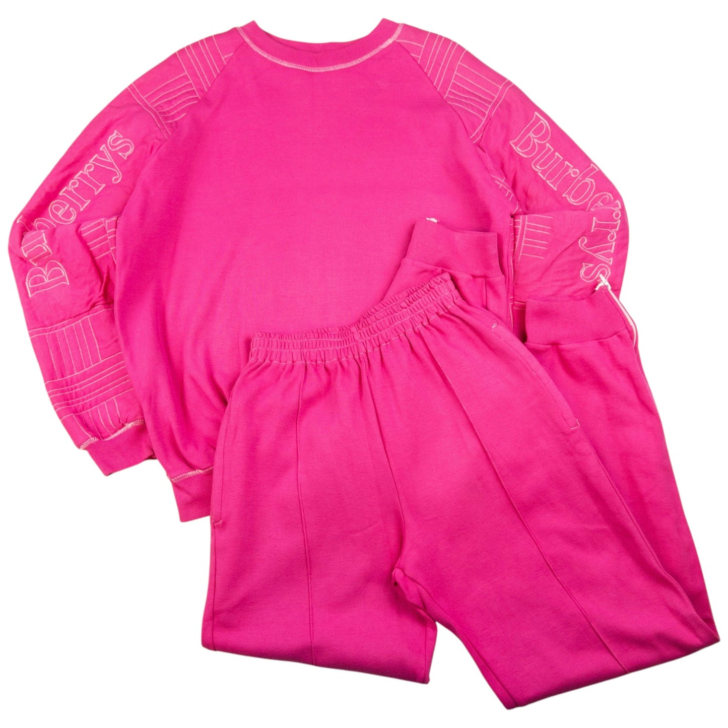 Vintage Burberry Sweatshirt & Joggers Matching Set Womens Size M