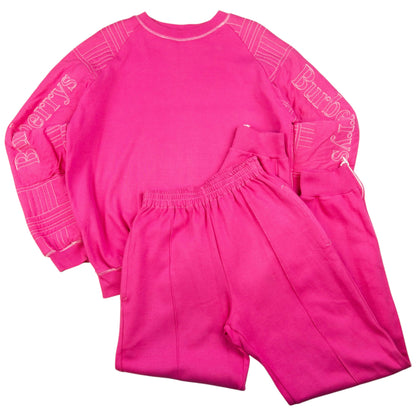 Vintage Burberry Sweatshirt & Joggers Matching Set Womens Size M