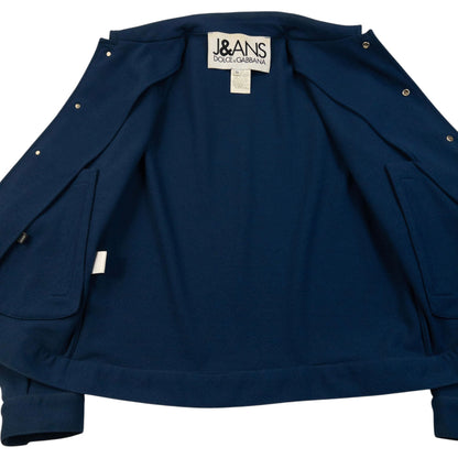 Vintage 2000s Dolce & Gabbana Button Up Jacket Size S | Small, Blue