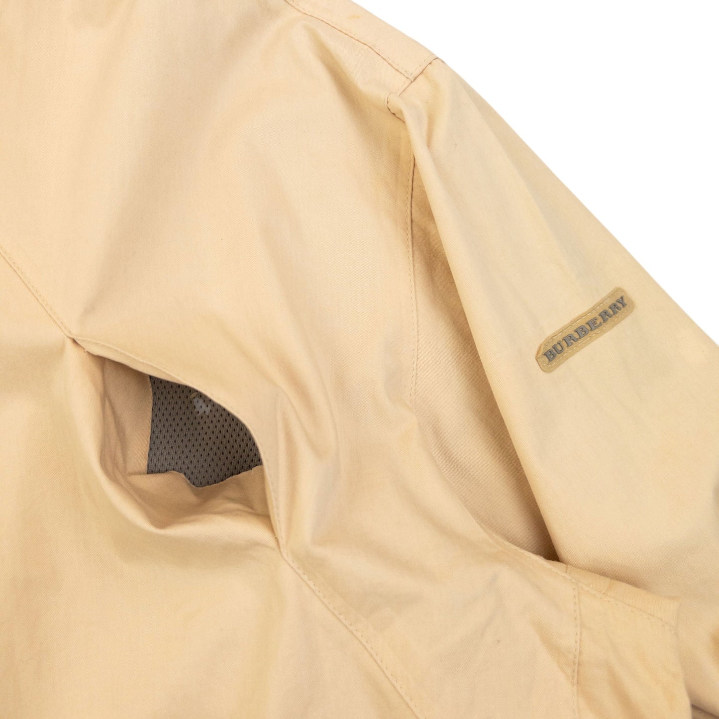 Vintage 2000s Burberry Golf Waterproof Jacket Size L | Large, Beige