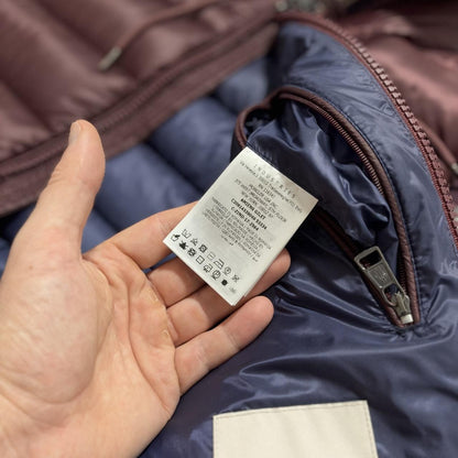 Moncler Down Amiens Gilet | Medium, Burgundy