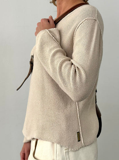 Armani Jeans 1990s Pure Cotton Knit Jumper - M