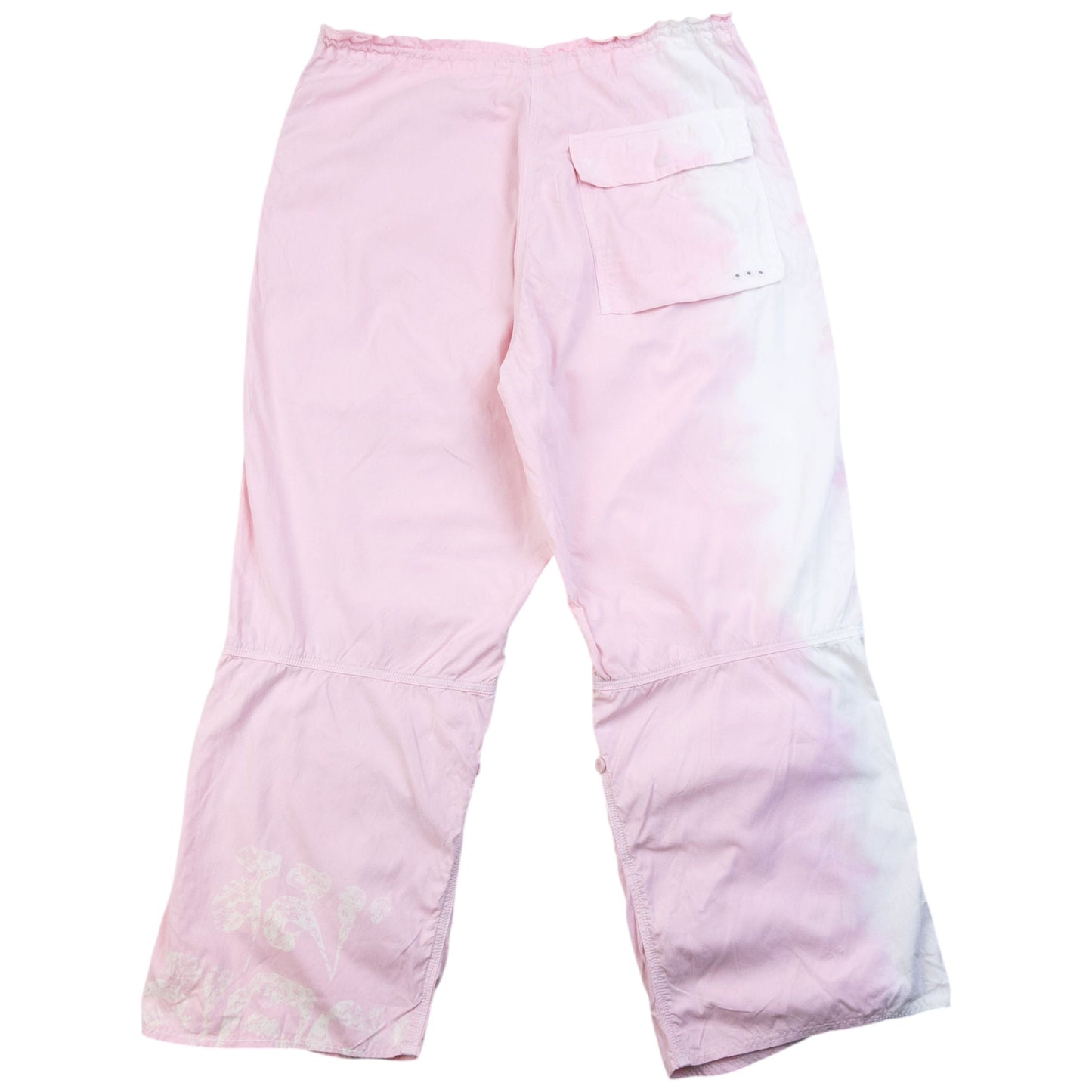 Vintage Maharishi Dyed Roll Up 3/4 Length Trousers Womens Size L | Large, Pink