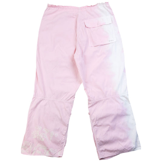 Vintage Maharishi Dyed Roll Up 3/4 Length Trousers Womens Size L | Large, Pink