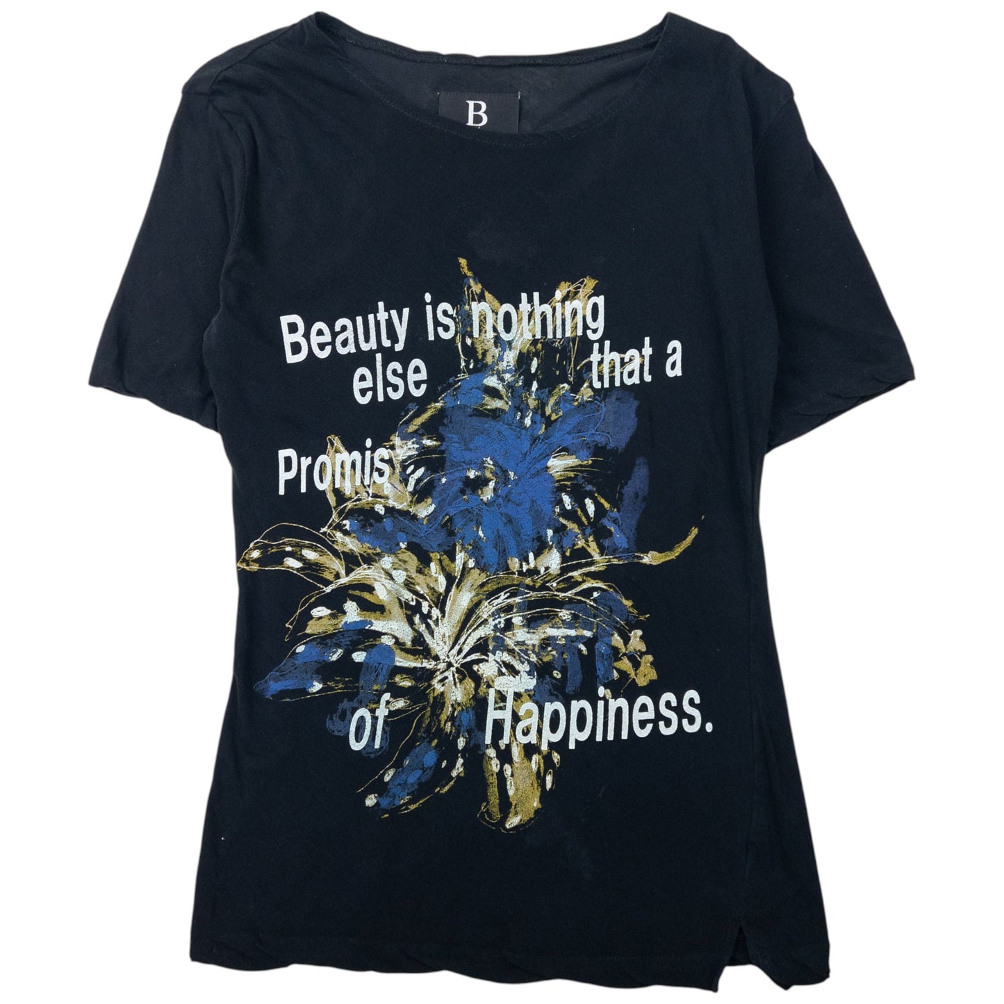 Vintage B By Yohji Yamamoto Lightweight Graphic T Shirt Womens Size M