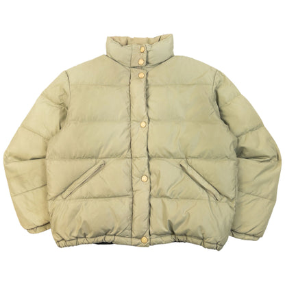Vintage 90s Armani Jeans Zip Up Puffer Jacket Womens Size L | Large, Green