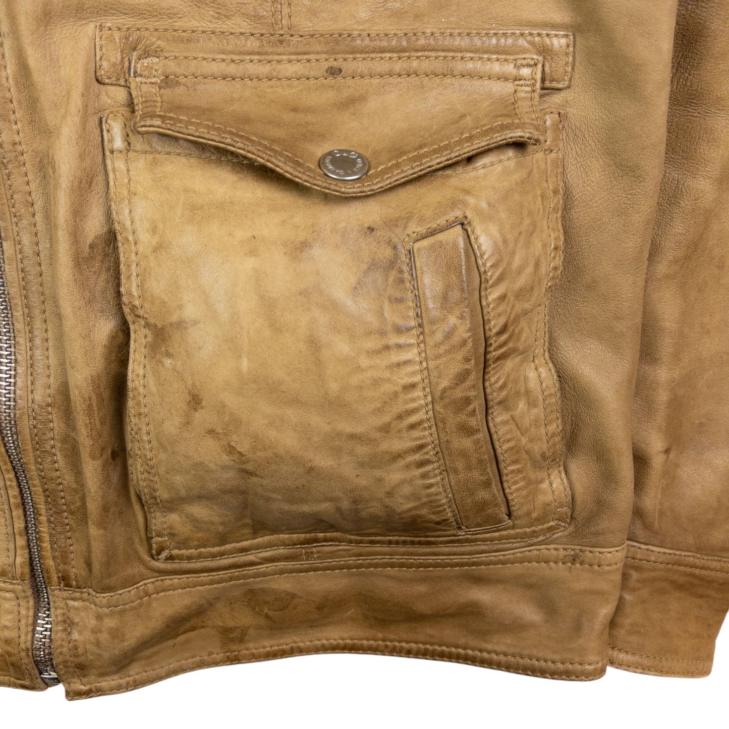 Vintage Dolce & Gabbana Leather Biker Jacket Size M